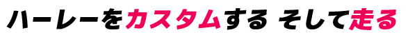 ハーレーをカスタムする そして走る